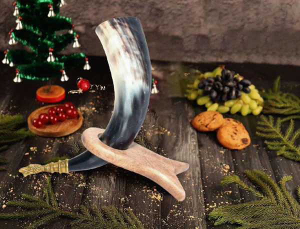 Viking Horn With Stand