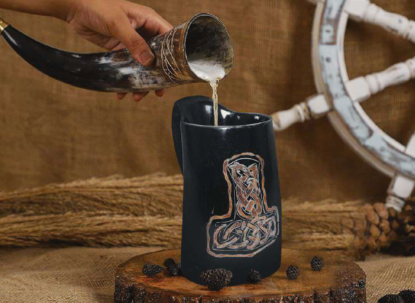 Black Horn Mug