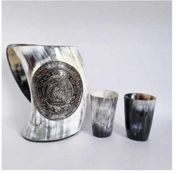 Viking Drinking Horn Mug Set