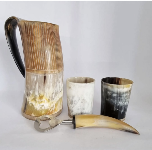 Viking Drinking Horn Mug Set