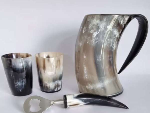 Beer Drinking Horn Mug