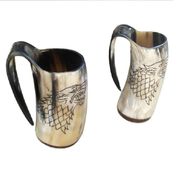 White Horn Mugs